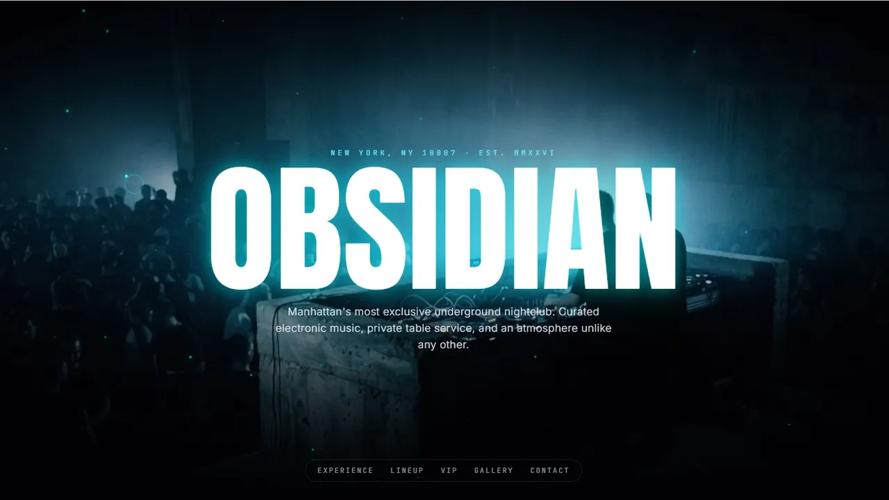AfterHours — Cinematic Nightlife  template preview