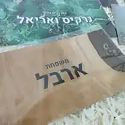 צילום של שלט לדלת הבית מעוצב בסגנון מודרני ונקי עם מראה דמוי עץ טבעי. השלט, מבית סטודיו שלט לדלת, מציג את הכיתוב 'משפחת ארבל' באותיות שחורות ובולטות, המעניקות לו מראה של שלט אישי ויוקרתי. ברקע ניתן לראות שלטים נוספים בעיצובים שונים, ביניהם שלט בצבע ירוק עמוק עם טקסטורה של שיש מוזהב ועליו הכיתוב 'כאן גרים בכיף נרקיס ואריאל'. השלטים מונחים על מצע לבן דקורטיבי המדגיש את איכות עיצוב השלטים. מדובר בפתרון אידיאלי עבור שלט לכניסה לבית, המשלב אסתטיקה של שלט עץ קלאסי עם טכנולוגיית ייצור מתקדמת. סטודיו שלט לדלת מתמחה בעיצוב שלטים מותאמים אישית לכל חלל, בין אם מדובר בשלט לדלת לבית, שלט למשרד או שלט לחדר ילדים, תוך הקפדה על חומרים עמידים ועיצוב שלטים מרשים וייחודי.
