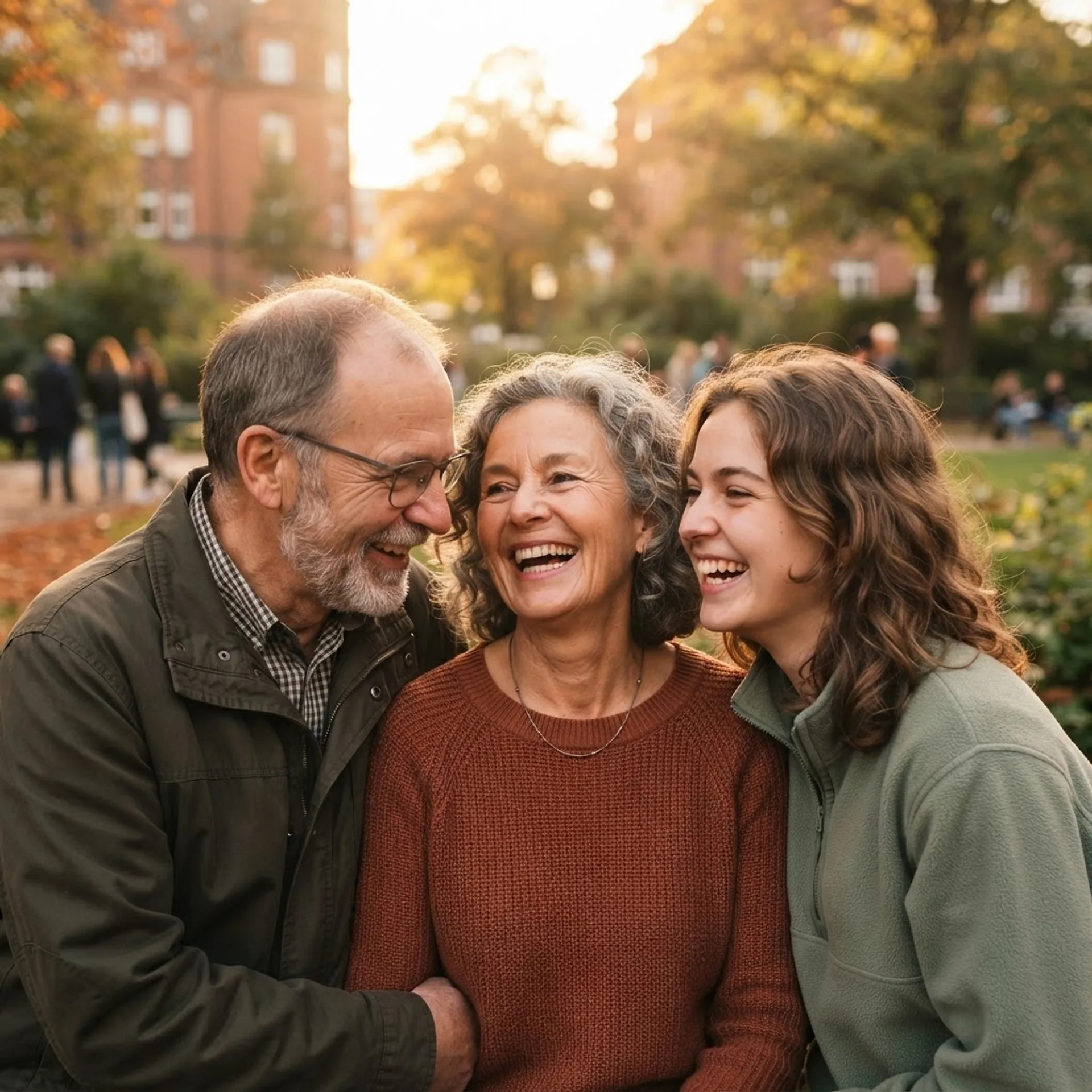 Personas de distintas generaciones ríen juntas – imagen de Quartiersanker
