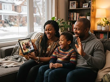 Nigerian-Canadian family staying connected