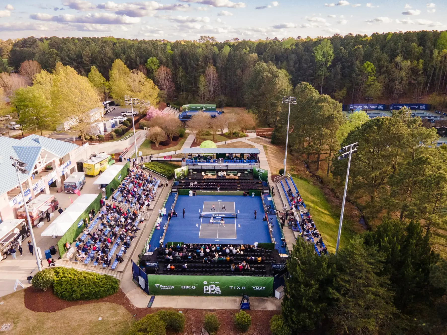 Golden hour on center court