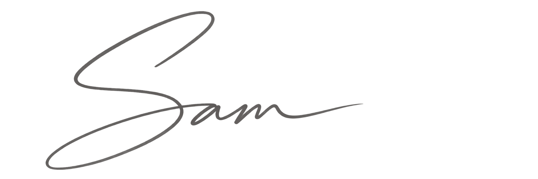 Sam, founder signature
