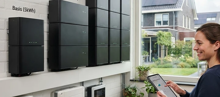 Modulaire thuisbatterij: Capaciteit schalen van 5 tot 30 kWh