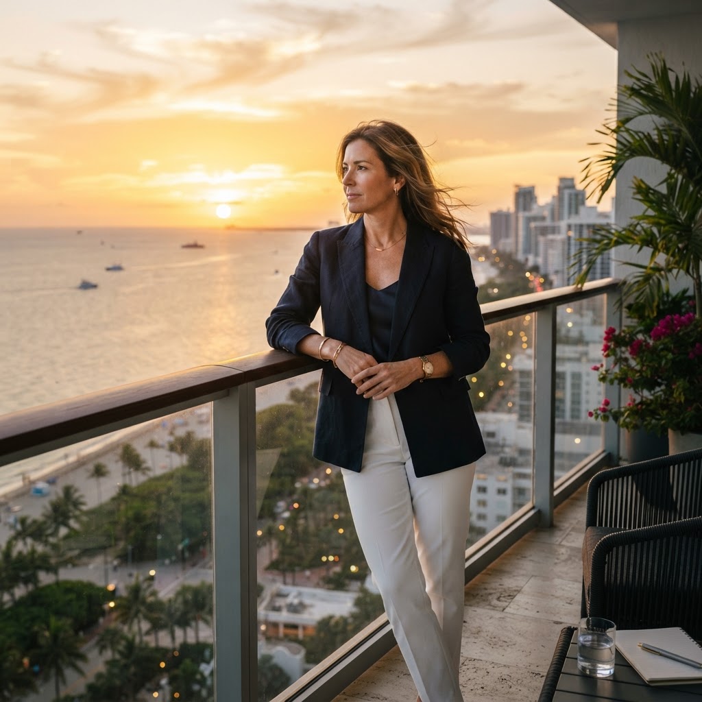 Professional reflecting on career and future