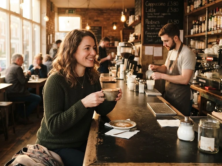 Cafés live on habits.