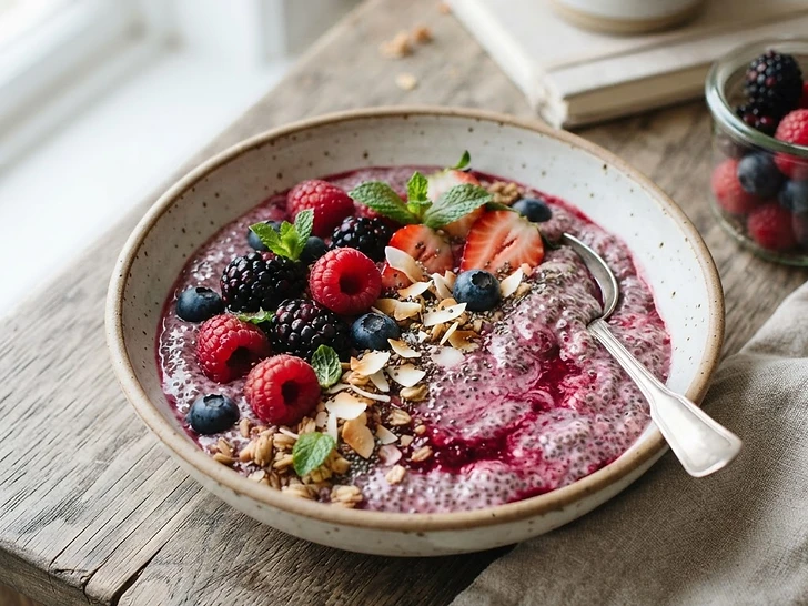 Berry Chia Seed Pudding
