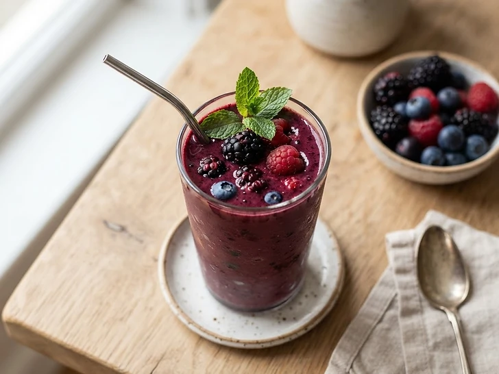 Berry Walnut Collagen Smoothie