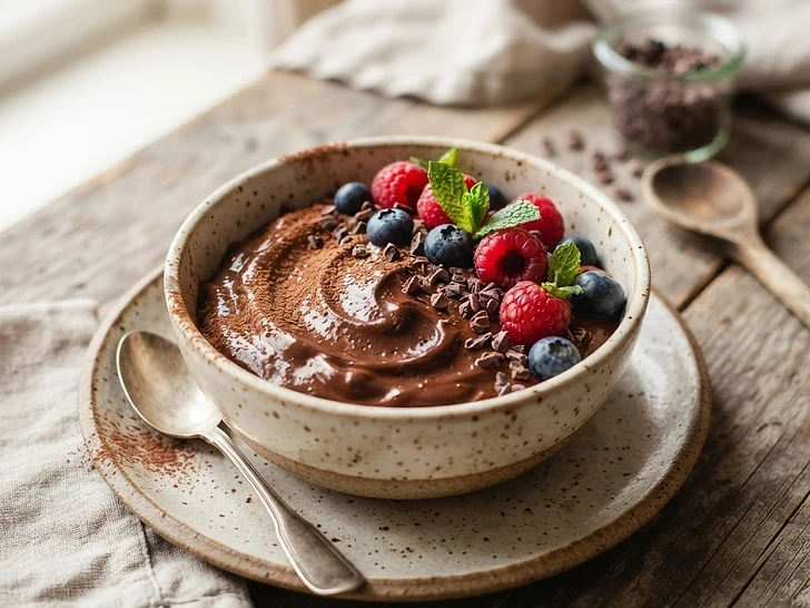 Dark Chocolate Avocado Mousse