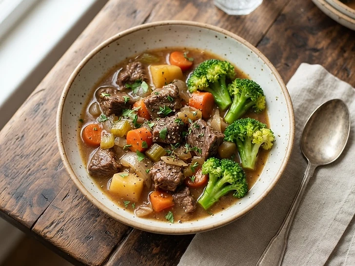 Slow Cooker Beef and Broccoli Stew