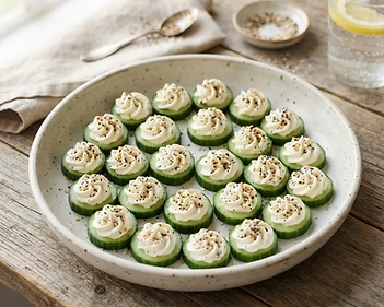 Cucumber Cream Cheese Bites