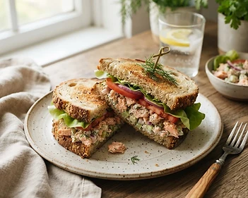 Quick Salmon Salad Sandwich