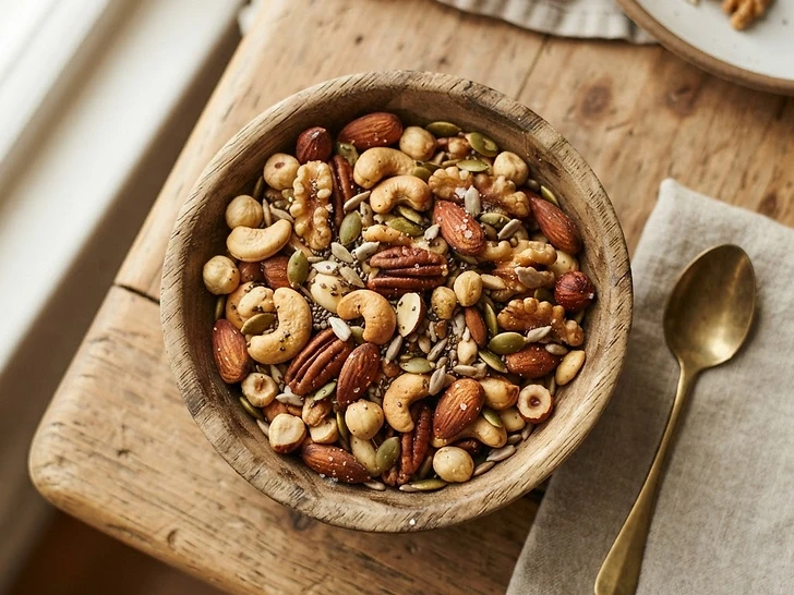 Roasted Pumpkin Seed and Almond Snack Mix