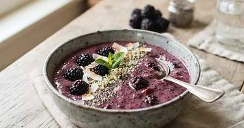 Blackberry Chia Seed Smoothie — diabetic-friendly recipe