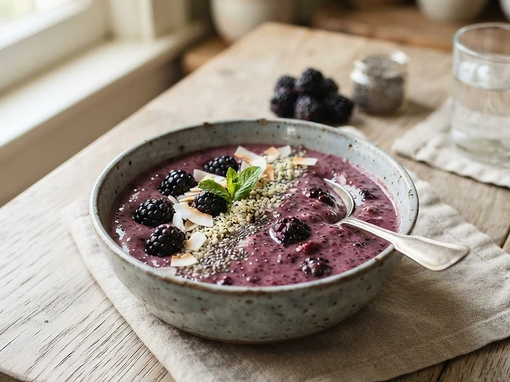 Blackberry Chia Seed Smoothie