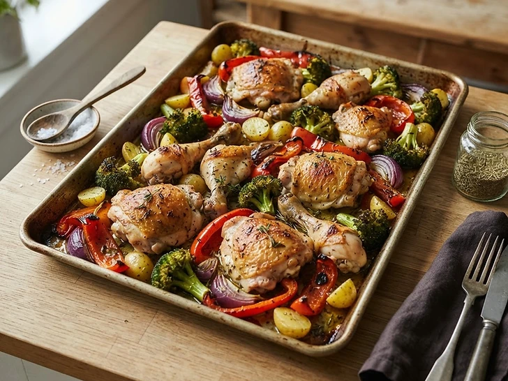 Family-Style Sheet Pan Roasted Chicken