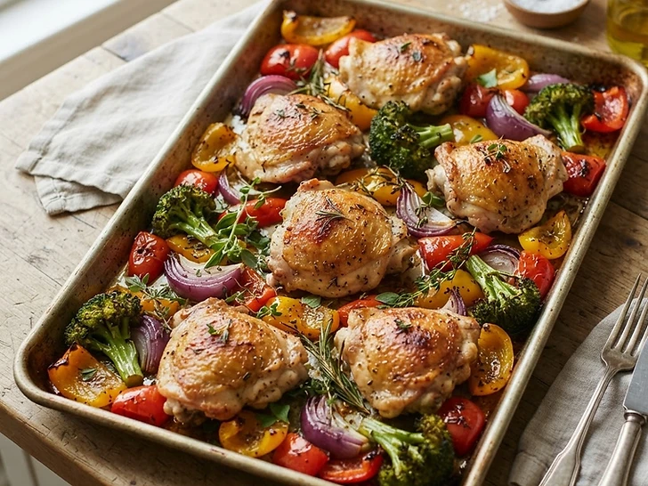 Family-Style Sheet Pan Herb Chicken