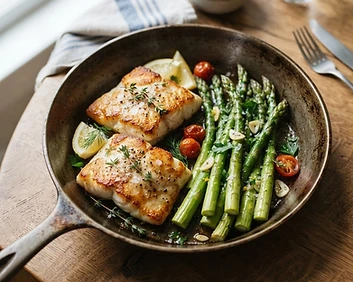 Pan Seared Tilapia With Asparagus