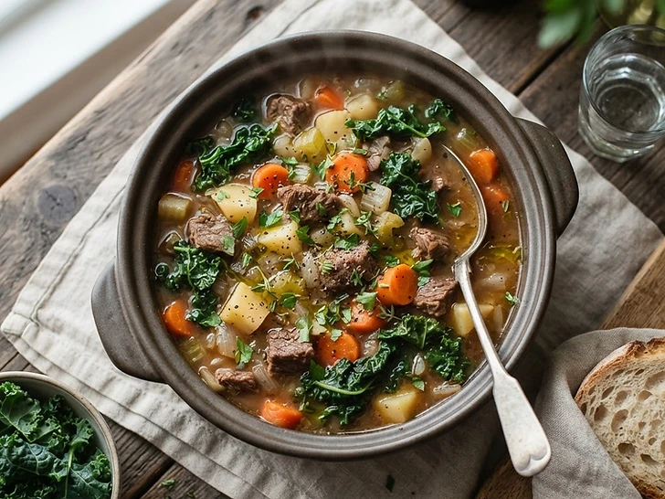 Slow Cooker Beef And Kale Stew