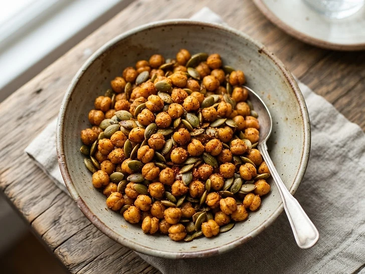 Roasted Chickpea And Pepita Snack Mix