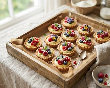 Baked Cinnamon Almond Flour Tartlets