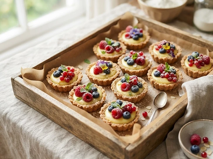 Baked Cinnamon Almond Flour Tartlets