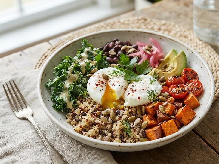 Egg and Quinoa Garden Bowl