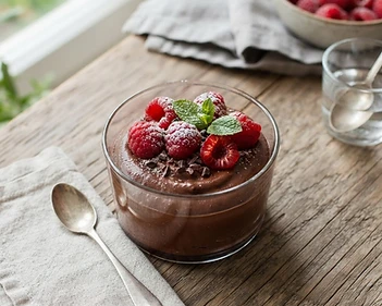 Sugar-Free Raspberry Avocado Mousse