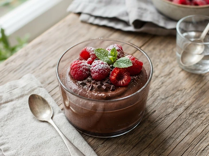 Sugar-Free Raspberry Avocado Mousse