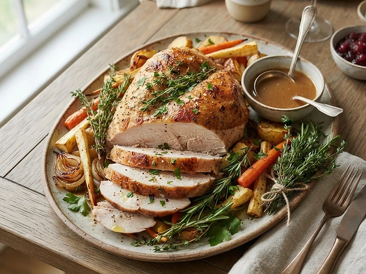 Holiday Herb Crusted Turkey Breast