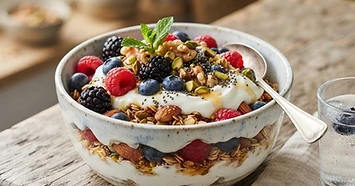 Greek Yogurt Parfait with Berries and Nuts — diabetic-friendly recipe
