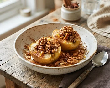 Spiced Baked Apples with Walnuts