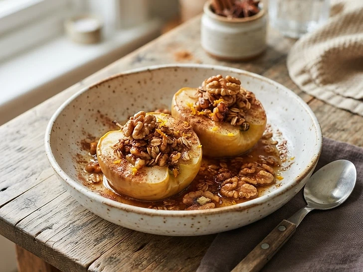 Spiced Baked Apples with Walnuts