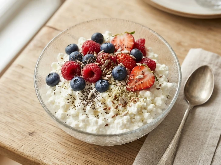 Cottage Cheese And Hemp Heart Power Bowl