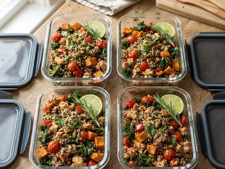 Meal Prep Turkey And Quinoa Bowls