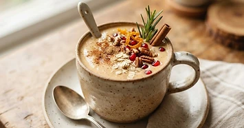 Holiday Spiced Oat Smoothie — diabetic-friendly recipe