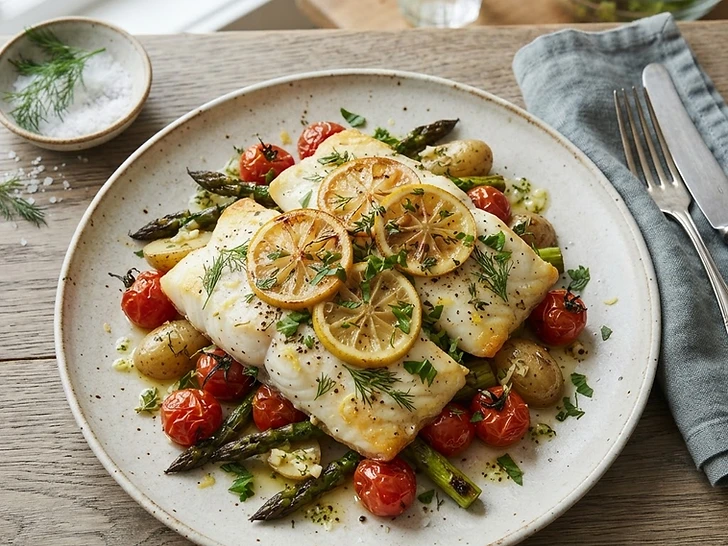 Baked White Fish With Herbs
