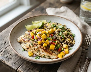 Grilled Tilapia with Mango Salsa