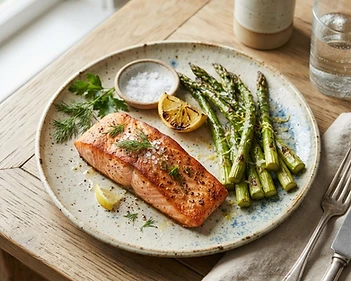 Pan-Seared Salmon With Asparagus