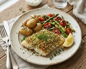 Air Fryer Herb-Crusted White Fish