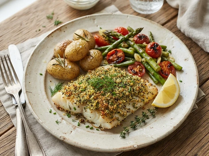Air Fryer Herb-Crusted White Fish