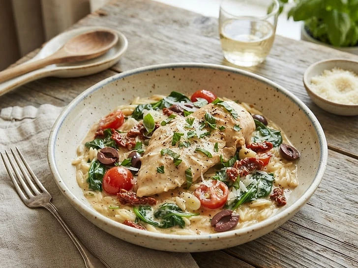 Slow Cooker Tuscan Chicken