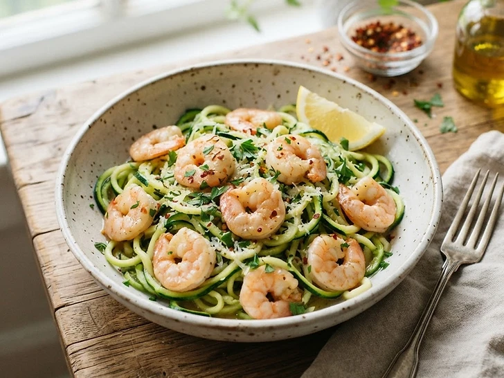 Shrimp Scampi with Zucchini Noodles