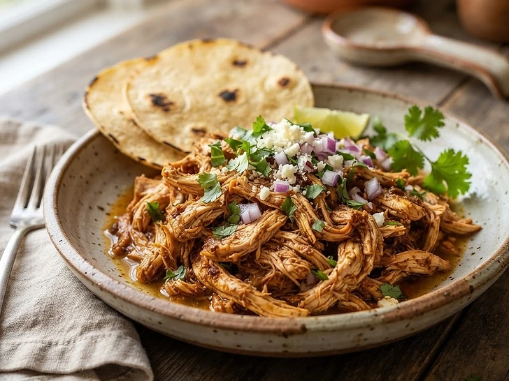Slow Cooker Shredded Chicken for Tacos