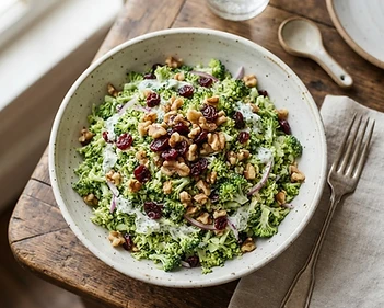 High Fiber Broccoli And Walnut Salad