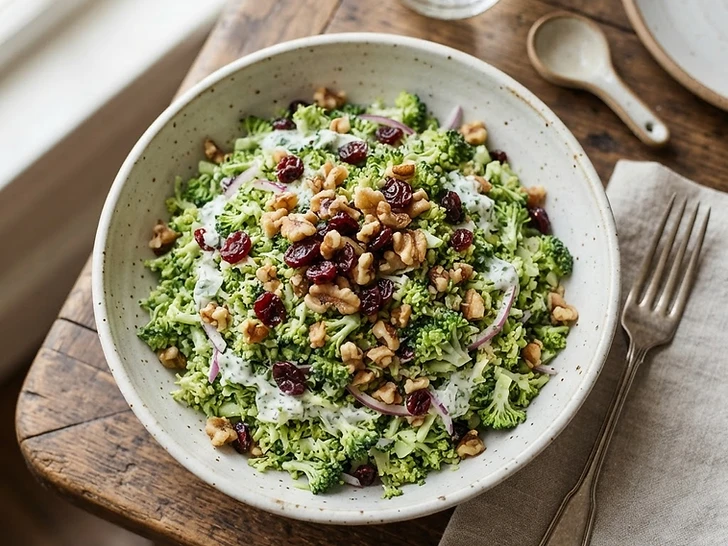 High Fiber Broccoli And Walnut Salad