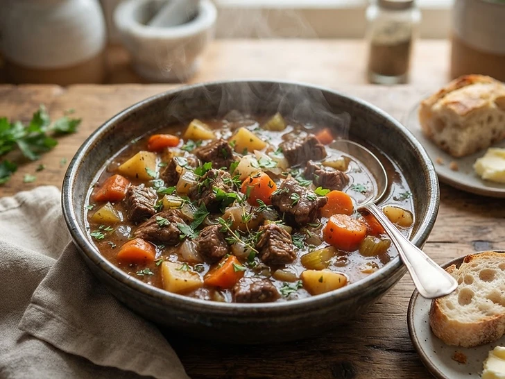 Slow Cooker Beef and Green Bean Stew