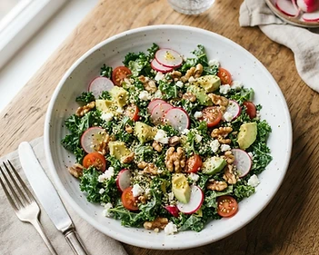 Spicy Kale and Radish Salad
