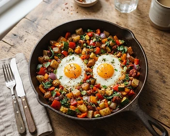 Budget Egg And Vegetable Hash