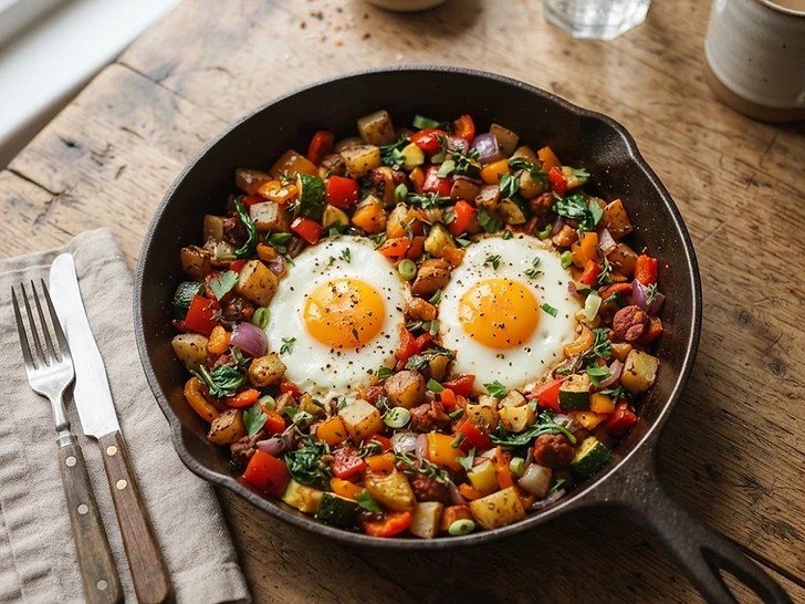 Budget Egg And Vegetable Hash