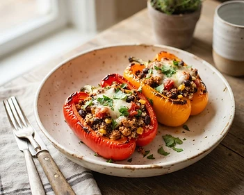 Air Fryer Stuffed Bell Peppers